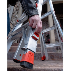 Little Giant Echelle convertible 2 béquilles ajustables 4-7 marches Haut accès 553  Little Giant Kobleo