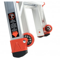 Little Giant Echelle convertible 2 béquilles ajustables 4-7 marches Haut accès 553  Little Giant Kobleo