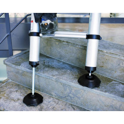 Telesteps Echelle télescopique Classico 9 marches L 3 m alu 2 pieds intégrés TEL Kobleo