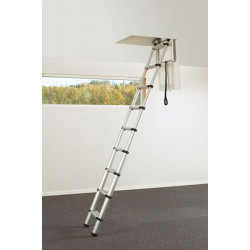 Telesteps Echelle télescopique grenier LOFT MINI 235 245 m trappe 520x600mm 9 ma Kobleo Telesteps Echelle télescopique grenier LOFT MINI 235 245 m trappe 520x600mm 9 ma Kobleo