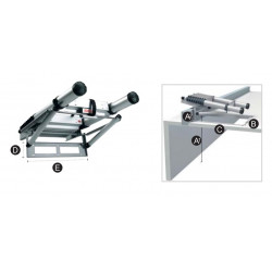 Telesteps Echelle télescopique grenier LOFT MINI 235 245 m trappe 520x600mm 9 ma Kobleo Telesteps Echelle télescopique grenier LOFT MINI 235 245 m trappe 520x600mm 9 ma Kobleo
