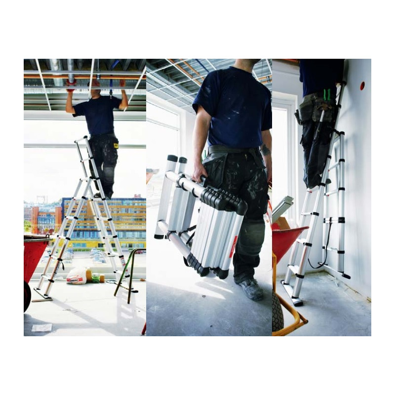 Telesteps Echelle télescopique transformable Combi Line 230 m alu plateau porte Telesteps Kobleo Telesteps Echelle télescopique transformable Combi Line 230 m alu plateau porte Telesteps Kobleo