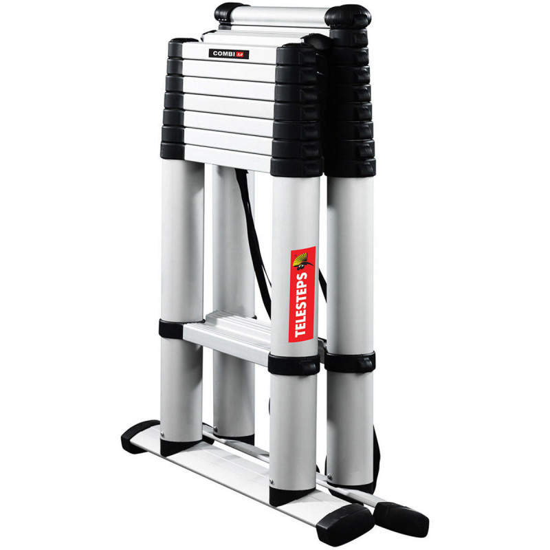 Telesteps Echelle télescopique transformable Combi Line 300 m alu plateau porte Telesteps Kobleo Telesteps Echelle télescopique transformable Combi Line 300 m alu plateau porte Telesteps Kobleo