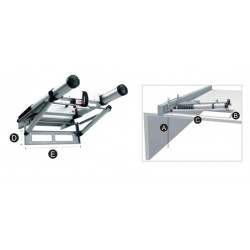 Telesteps Echelle télescopique grenier LOFT MAXI 265 293m 10 marches TEL-60927 Telesteps Kobleo