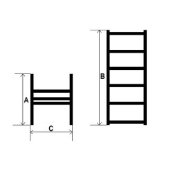 Ztrust Echelle télescopique hauteur max 3.8m Kobleo