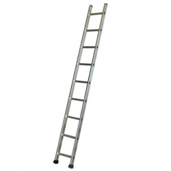 Escalux Echelle Aluminium semi-professionnelle simple 9 marches H 344 m Escalu Kobleo