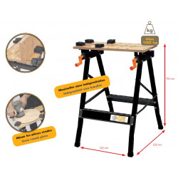 Fartools Etabli pliant charge 100 Kg max WB 100B Kobleo