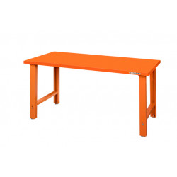 Bahco Etabli d'atelier avec plateau acier 150 cm orange pieds réglables 1495 Bahco Kobleo