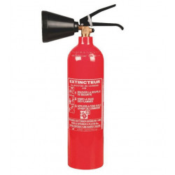 Rot Extincteur CO2 2 kg 245x615mm Kobleo