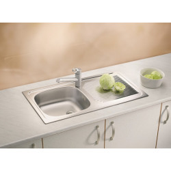 Moderna Evier à encastrer 86 x 44 cm avec égouttoir Kobleo