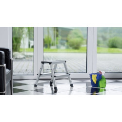 Hailo Escabeau tabouret Hailo STEP-KE 2x2 marches L90 pliant Kobleo