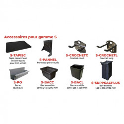 Stockman Servante 250 kg 3 plat. caisson 680x450 S5C Kobleo