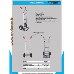 Stockman Diable aluminium 250 Kg ST250N Kobleo
