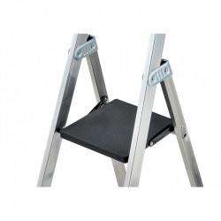 Hailo Escabeau 8 marches Hailo professionnel aluminium plateforme PEHD 184cm Kobleo