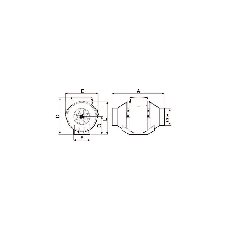 LINEO - Extracteur centrifuge en conduit