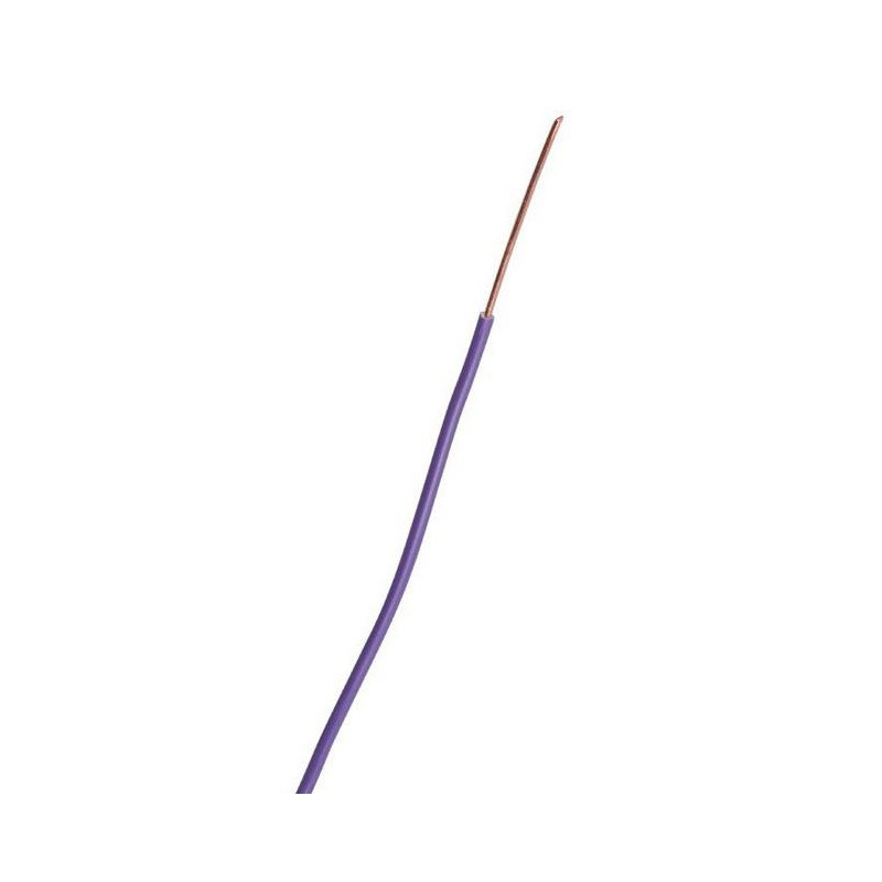 Sermes Fil rigide domestique H07 V-U violet 1,5 mm² Diam 3,2 mm Kobleo