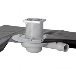 Nicoll Film d'étanchéité à carreler PVC 1,50m x 1,80m avec bonde Kobleo