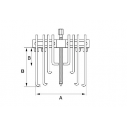 Bahco Extracteur multiple 30-170 mm, 5 pièces 4540-17 Bahco Kobleo