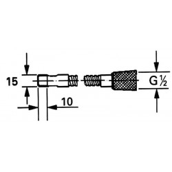 Grohe Flexible métal chromé 860mm Kobleo