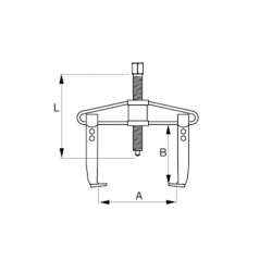 Irimo Extracteur universel à 2 griffes 90 x 100 mm 701-90-1 Irimo Kobleo