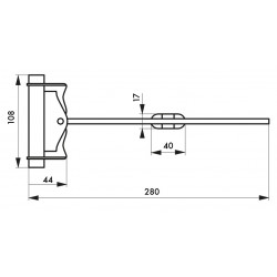 Thirard Ferme-porte à barillet 280 mm 998902 Thirard Kobleo