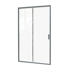 Ondée Façade coulissante 140 cm ép 6 mm accès de face coloris chromé mat NAP Kobleo