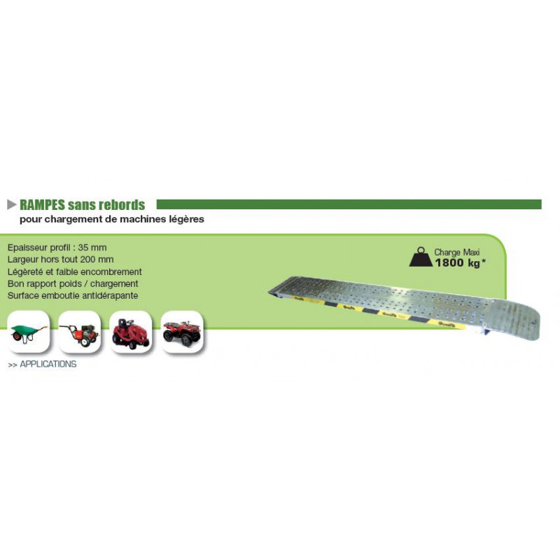 Duarib Rampe légère sans rebords L x l : 2,50 m x 0,20 m 67632 Duarib Kobleo Duarib Rampe légère sans rebords L x l : 2,50 m x 0,20 m 67632 Duarib Kobleo