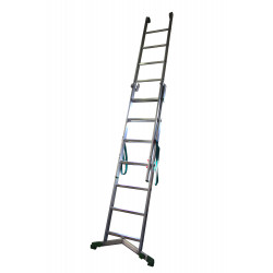 Fimm Échelle 2 plans charge 150 kg 5 + 6 marches en aluminium Kobleo Fimm Échelle 2 plans charge 150 kg 5 + 6 marches en aluminium Kobleo