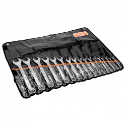 Bahco Jeu de 17 clés mixtes plates métriques 8-32 mm en pochette 111M/17TL Kobleo