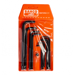 Bahco Jeu de 11 clés mâles longues Torx T7-T50 finition phosphatée 1995TORX Bahco Kobleo