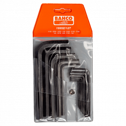 Bahco Jeu de 12 clés mâles 6 pans 1/16 à 1/2 finition phosphatée 1995Z/12T Kobleo