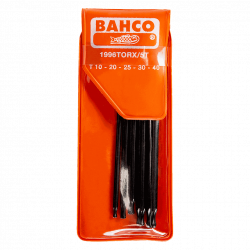 Bahco Jeu 5 clés mâles longues tête sphériqueVis TORX finition phosphatée 19 Bahco Kobleo