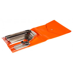 Bahco Jeu de 15 clés mâles 6 pans 2-22 mm finition nickelée 1998M/15T Kobleo