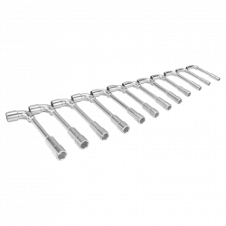 Bahco Jeu 12 clés pipe doubles débouchées profil Dynamic-Drive 12x6 pans boî Bahco Kobleo
