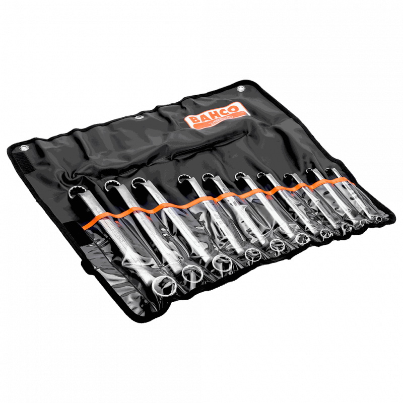 Bahco Jeu de 10 clés polygonales doubles longues coudées en pochette 2M/10T Kobleo Bahco Jeu de 10 clés polygonales doubles longues coudées en pochette 2M/10T Kobleo