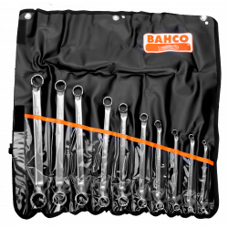 Bahco Jeu de 10 clés polygonales doubles longues coudées en pochette 2M/10T Kobleo