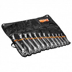 Bahco Jeu de 12 clés polygonales doubles longues coudées en pochette plastiq Kobleo