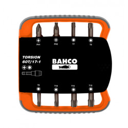 Bahco Jeu de 17 pièces d'embouts à torsion 1/4 pour vis Phillips/TORX 60T/1 Bahco Kobleo