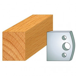 Leman Jeu de 2 fers profilés acier Ht.40 mm N°000 Leman Kobleo