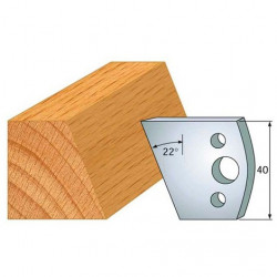 Leman Jeu de 2 fers profilés acier Ht.40 mm N°001 Leman Kobleo