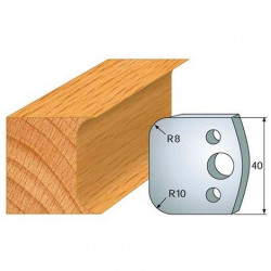 Leman Jeu de 2 fers profilés acier Ht.40 mm N°003 Leman Kobleo