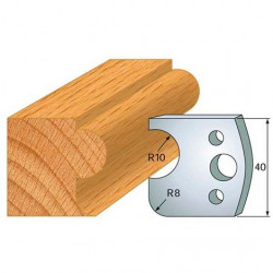 Leman Jeu de 2 fers profilés acier Ht.40 mm N°004 Leman Kobleo