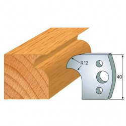 Leman Jeu de 2 fers profilés acier Ht.40 mm N°005 Leman Kobleo