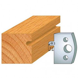Leman Jeu de 2 fers profilés acier Ht.40 mm N°010 Leman Kobleo