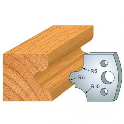 Leman Jeu de 2 fers profilés acier Ht.40 mm N°012 Leman Kobleo
