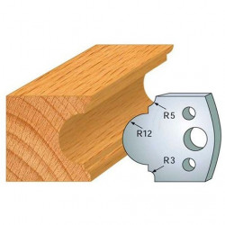 Leman Jeu de 2 fers profilés acier Ht.40 mm N°018 Leman Kobleo