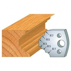 Leman Jeu de 2 fers profilés acier Ht.40 mm N°021 Leman Kobleo