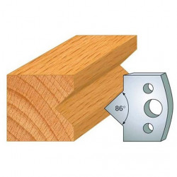 Leman Jeu de 2 fers profilés acier Ht.40 mm N°035 Leman Kobleo