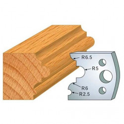 Leman Jeu de 2 fers profilés acier Ht.40 mm N°036 Leman Kobleo