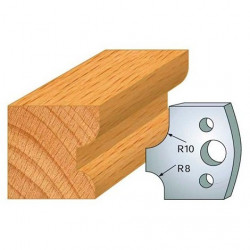 Leman Jeu de 2 fers profilés acier Ht.40 mm N°040 Leman Kobleo